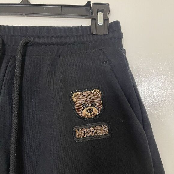 Moschino Couture boutique black terry beaded teddy bear shorts size US 4 small - Picture 5 of 7